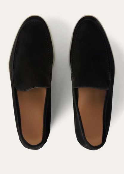 The Loïc Suede Loafer - Jet Black
